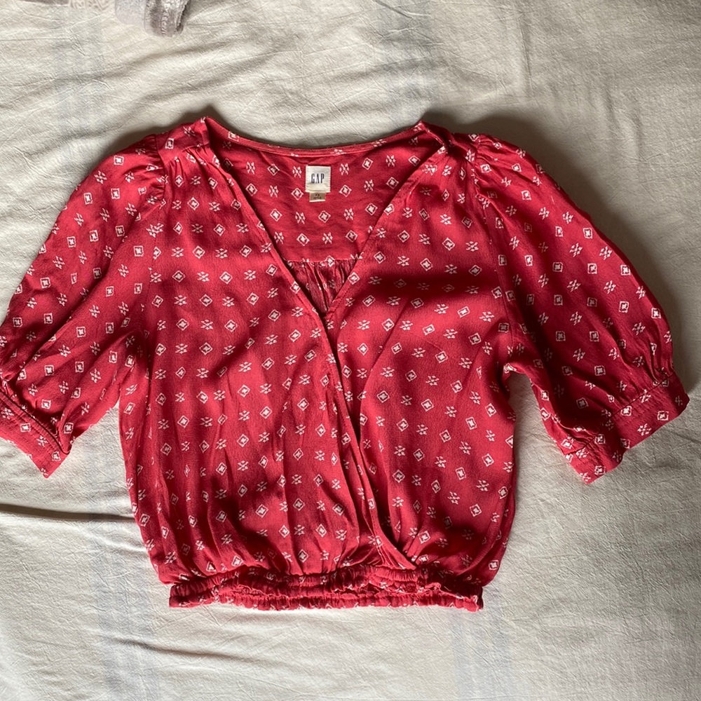 Extra small, pink, GAP blouse